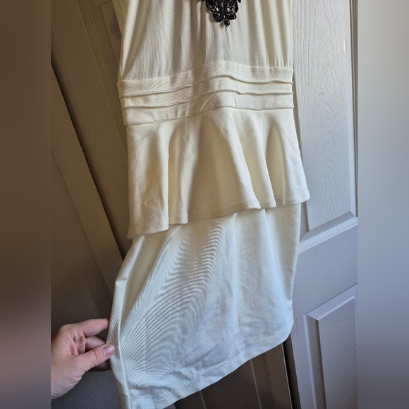 NEW PICS ADDED!!! RICKETY RACK Lace High Neck Peplum Bodycon Dress - Picture 5 of 9